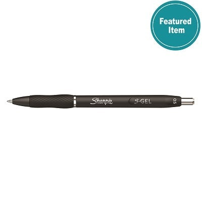 Pen-Retractable, Sharpie S-Gel, 0.5Mm Black 12/Bx - 2096145