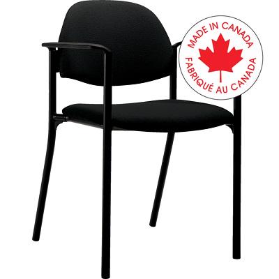 Chair-Armchair Comet, Stacking, Sprinkle Black - 2171WS FU85 BLK