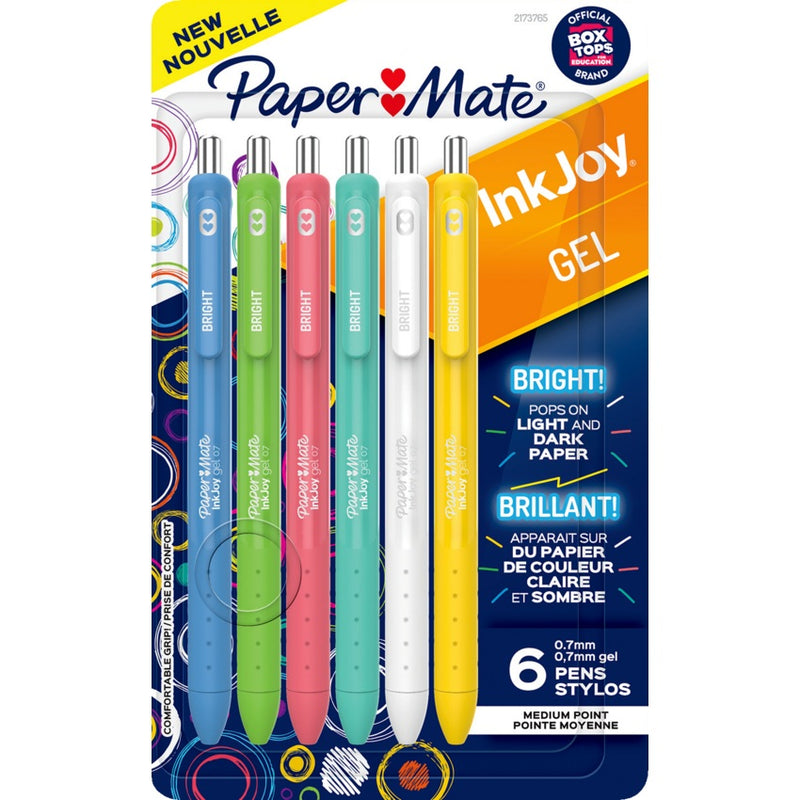 Pen-Retractable, Inkjoy Bright 0.7Mm, 6 Colours - 2173765
