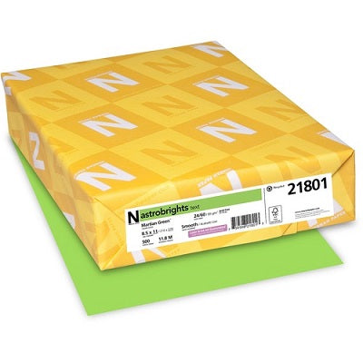 Paper-Astrobrights Letter 24Lb Martian Green - 21801