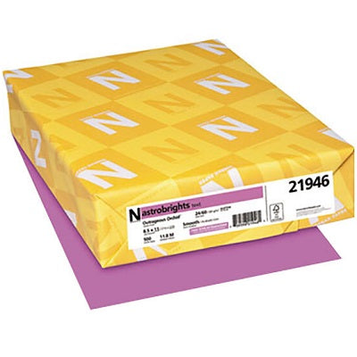 Paper-Astrobrights Letter 24Lb Outrageous Orchid - 21946