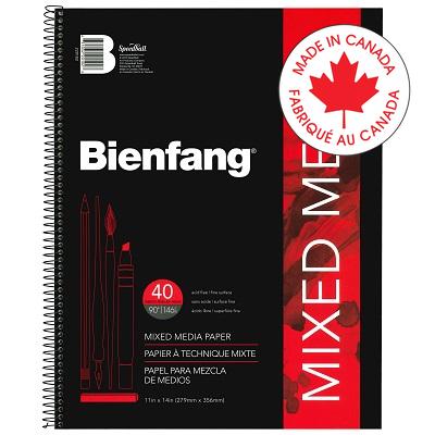 Art Paper Pad-Bienfang Mixed Media 11X14, 40 Sht - 220102