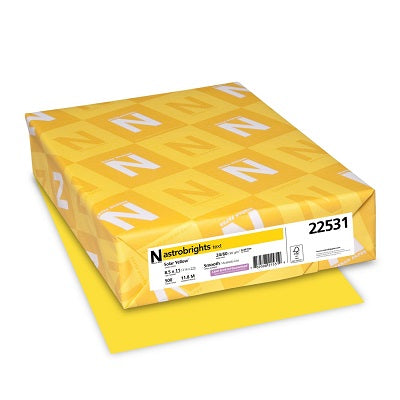Paper-Astrobrights Letter 24Lb Solar Yellow - 22531