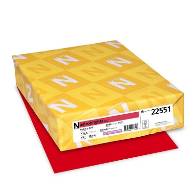 Paper-Astrobrights Letter 24Lb Re-Entry Red - 22551