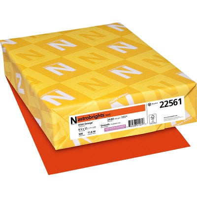Paper-Astrobrights Letter 24Lb Orbit Orange - 22561