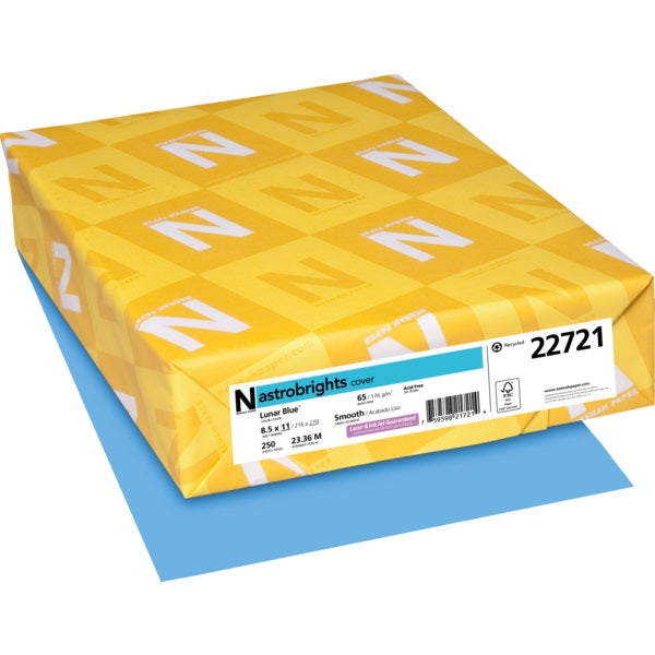 Cover Stock-Astrobrights Letter 65Lb Lunar Blue - 22721