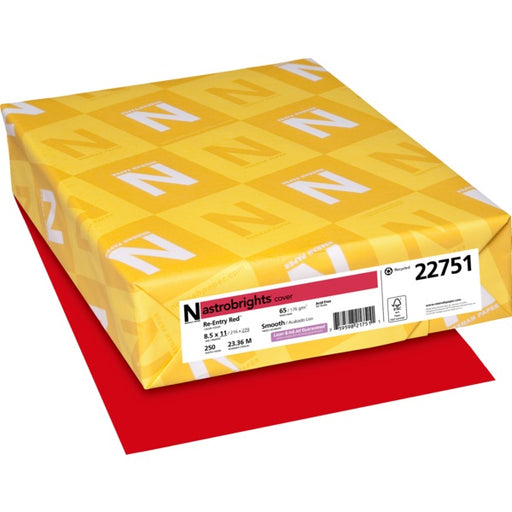 Cover Stock-Astrobrights 65Lb Letter Re-Entry Red - 22751