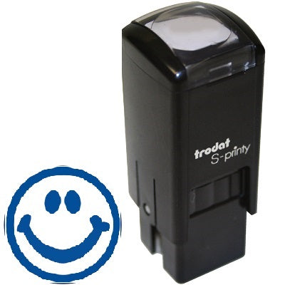 Stamp-S-Printy, Small, Happy Face, Blue  --11389 - 2288