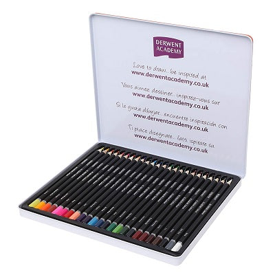 Pencils-Coloured, Derwent Academy, 24 Colours - 2301938
