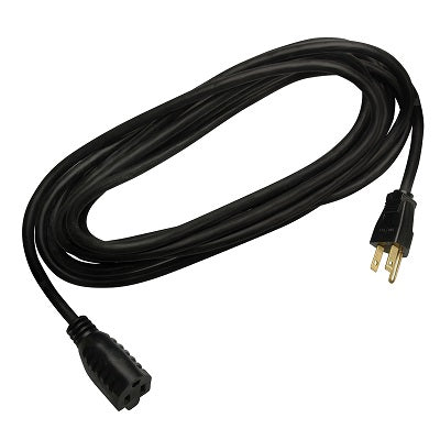 Extension Cord-Standard 15' Outdoor 16/3 Sjtw, Black - 2306SW8808
