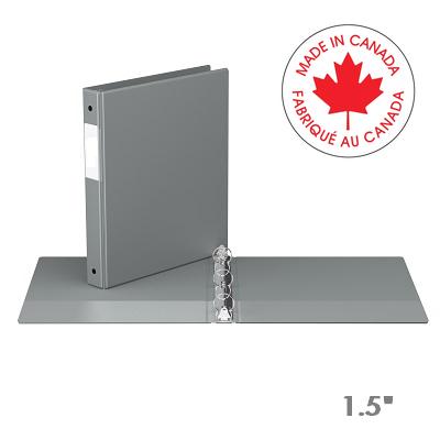 Binder-Essential 2300 1.5" Round Ring, Grey - 2312-07