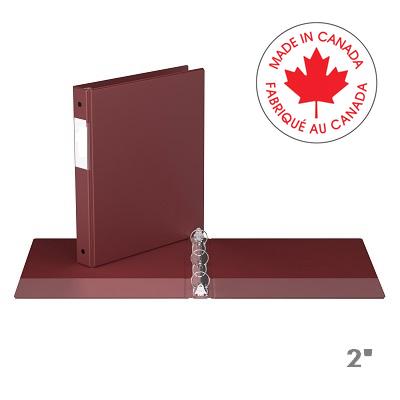 Binder-Essential 2300 2" Round Ring, Burgundy - 2313-08