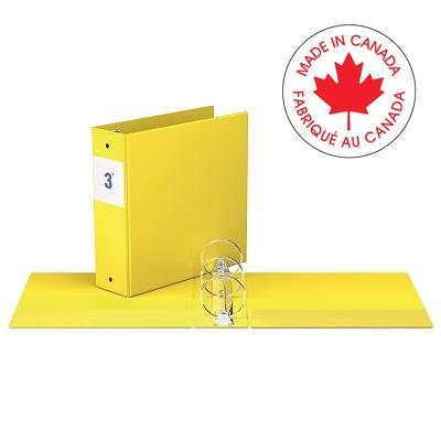 Binder-Essential 2300 3" Round Ring, Yellow - 2314-05