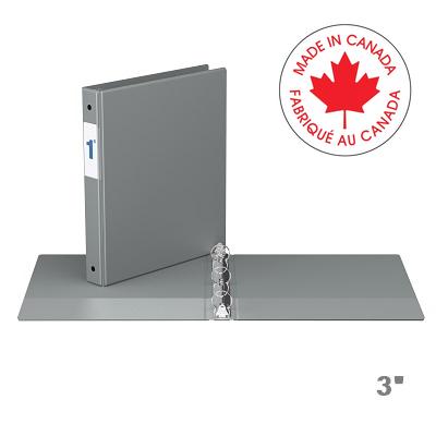 Binder-Essential 2300 3" Round Ring, Grey - 2314-07