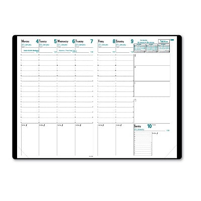 Planner Refill-Weekly, 11.75X8.25 Prenote English 2025 - 24001E