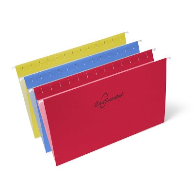 Folder-Hanging, Continental, Legal,  Assorted Colours 10/Pk - 25377-37915
