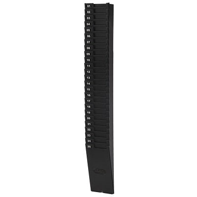 Time Card Rack-25 Pocket, 9" Card, Expanding, Black - 25-9EX