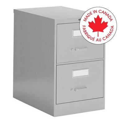 File Cabinet-Vertical 2600 Letter 2 Drawer Grey - 26-201-GRY