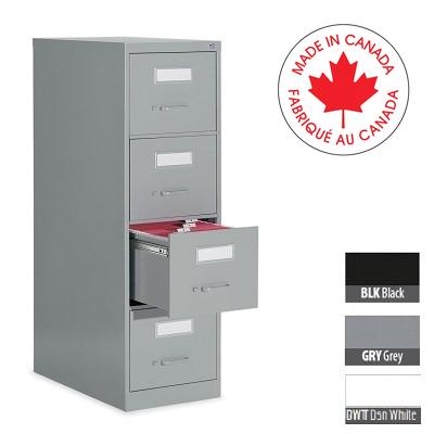 File Cabinet-Vertical 2600 Letter 4 Drawer Designer White - 26-401-DWT