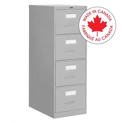 File Cabinet-Vertical 2600 Letter 4 Drawer Grey - 26-401-GRY