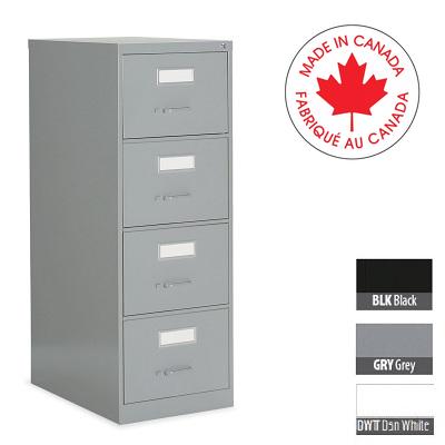 File Cabinet-Vertical 2600 Legal 4 Drawer Designer White - 26-451-DWT