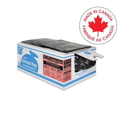 Bags-Garbage, Ecologo 42X48 Black Strong, 100/Ctn - 2677-01