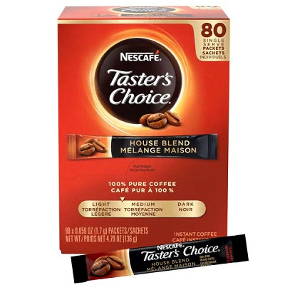 Coffee-Taster'S Choice Instant, House Blend, 80/Box - 28000-15782