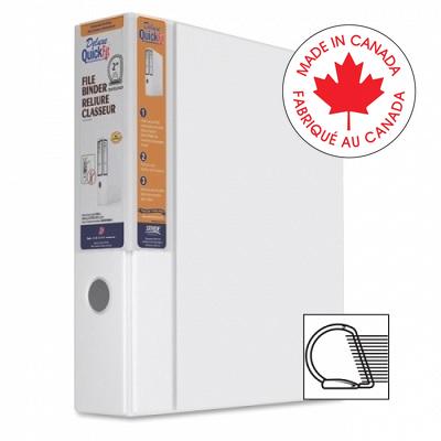 Binder-Deluxe Quickfit Hd 2" Quickload D-Ring,White - 28030