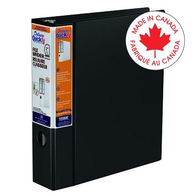 Binder-Deluxe Quickfit Hd 2" Quickload D-Ring,Black - 28031