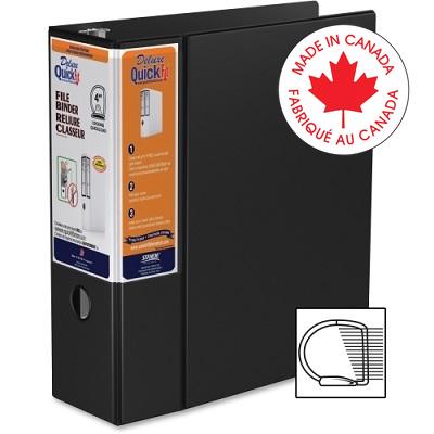 Binder-Deluxe Quickfit Hd 4" Quickload D-Ring,Black - 28061
