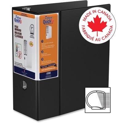 Binder-Deluxe Quickfit Hd 5" Quickload D-Ring,Black - 28071