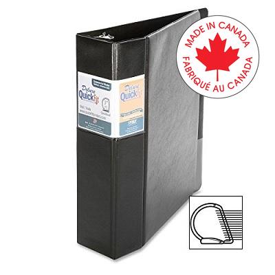 Binder-Deluxe Quickfit 3" D-Ring Commercial, Black - 29051