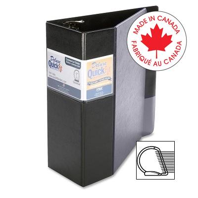 Binder-Deluxe Quickfit 5" D-Ring Commercial, Black - 29071
