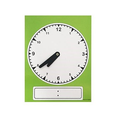 Clock-Reusable For Education 9" X 11-3/4", Dry Erase - 29074