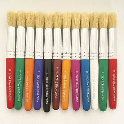 Paint Brush-Dblg, Hog Hair Paint Brush 12/Pk - 29282