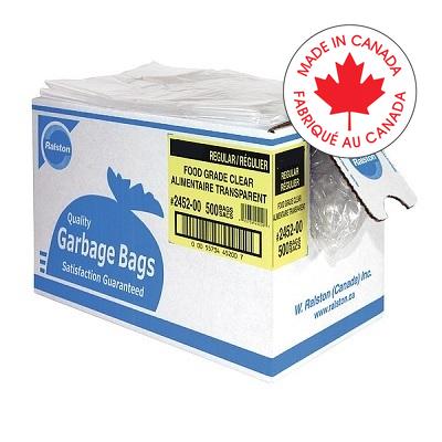 Bags-Garbage, Ecologo 35X50 Clear Strong 125/Ctn - 2975-00