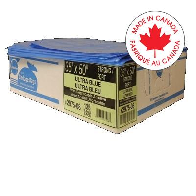 Bags-Recycling, Ecologo 35X50 Blue Strong 125/Ctn - 2975-08