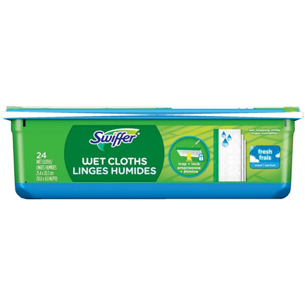 Swiffer Sweeper Refill Wet Cloths-Open Window Fresh, 24/Pk - 30772-14223