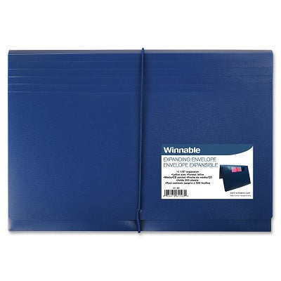 Envelope-Expanding 1.5", Letter Poly, Blue - 321-BE