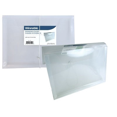 Envelope-Expanding 1.5", Letter Poly, Clear - 321-CR