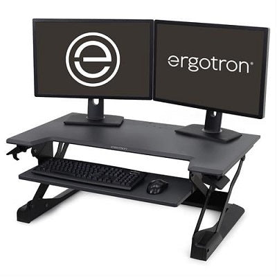 Sit Stand Workstation-Ergotron Workfit-Tl, Standing, Black - 33-406-085