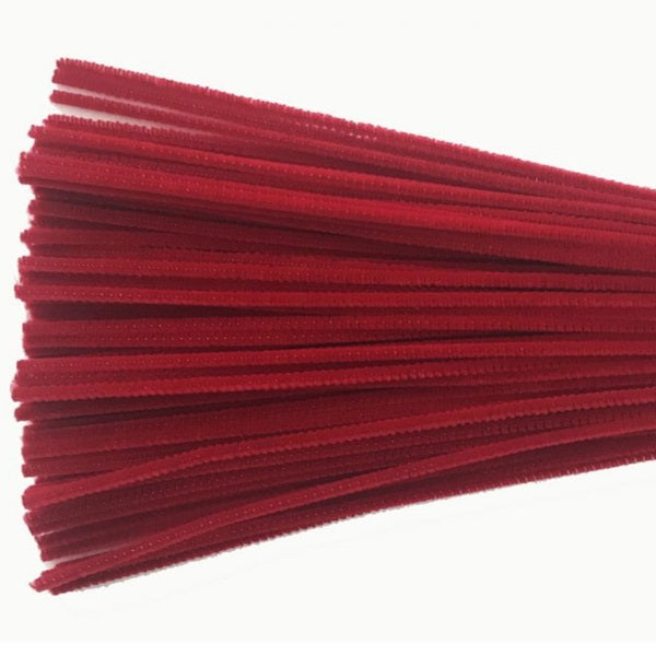 Chenille Stems-12" Dark Red - 33415