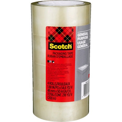 Tape-Shipping, Packaging Secure Seal 48Mmx50M 4/Pk - 3350-LR4-EF4CC