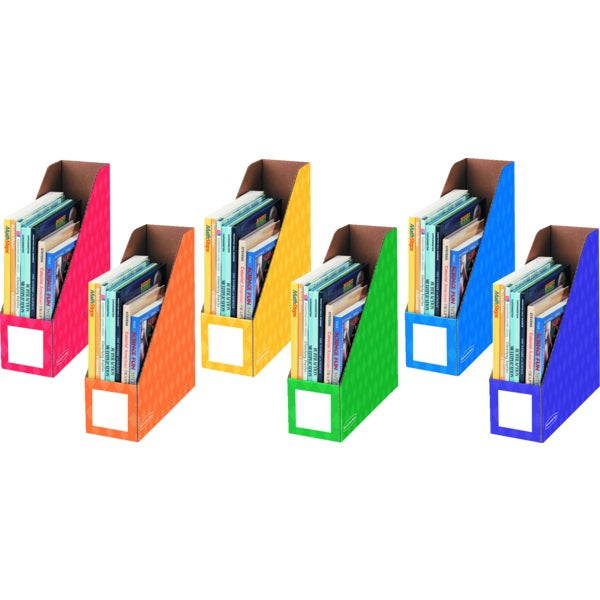 File-Magazine, 4" Assorted Colours 6/Pk - 3381901