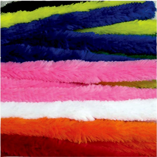 Chenille Stems-12" Jumbo, Assorted Colours - 33854