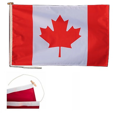 Flag-Canada 72 X 36" Nylite Outdoor Rope And Toggle - 34-007236T