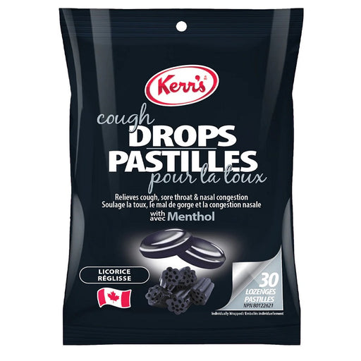 Candy-Kerr'S Cough Drops, Black Licorice 30/Pk - 34105