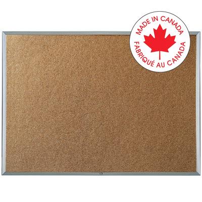 Bulletin Board-Cork With Aluminum Frame, 18"X24" - 34138-36124