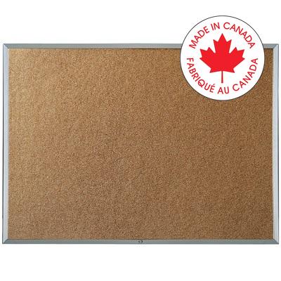 Bulletin Board-Cork With Aluminum Frame, 24"X36" - 34138-36231