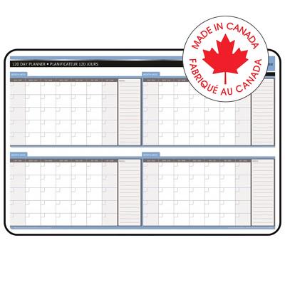 Planner-Wall, Hardboard 24X36 4-Month Undated Bilingual - 34138-59731